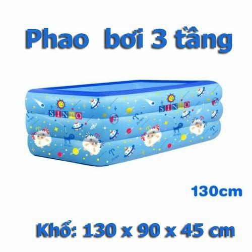 Bể Phao Bơi Cỡ Lớn 1M3 Cao 3 Tầng Cho Bé