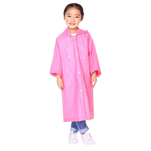 Title 2, Breathable one-piece childrens raincoat with l...