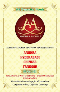 Andhra Aromas menu 1