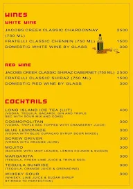 Drinks at MRP menu 1