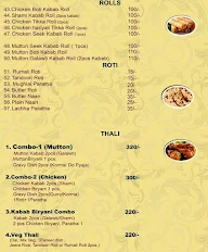 Lucknow Kabab menu 3