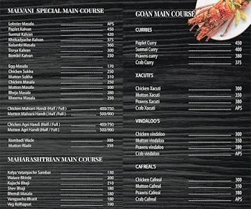 Konkan Fusion menu 