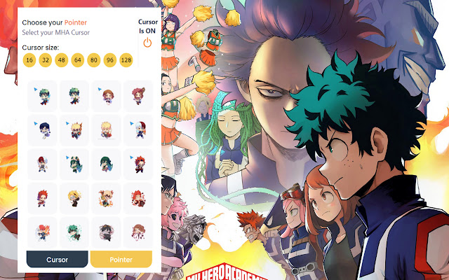 My Hero Academia Cursor, Chrome Browser Cursor