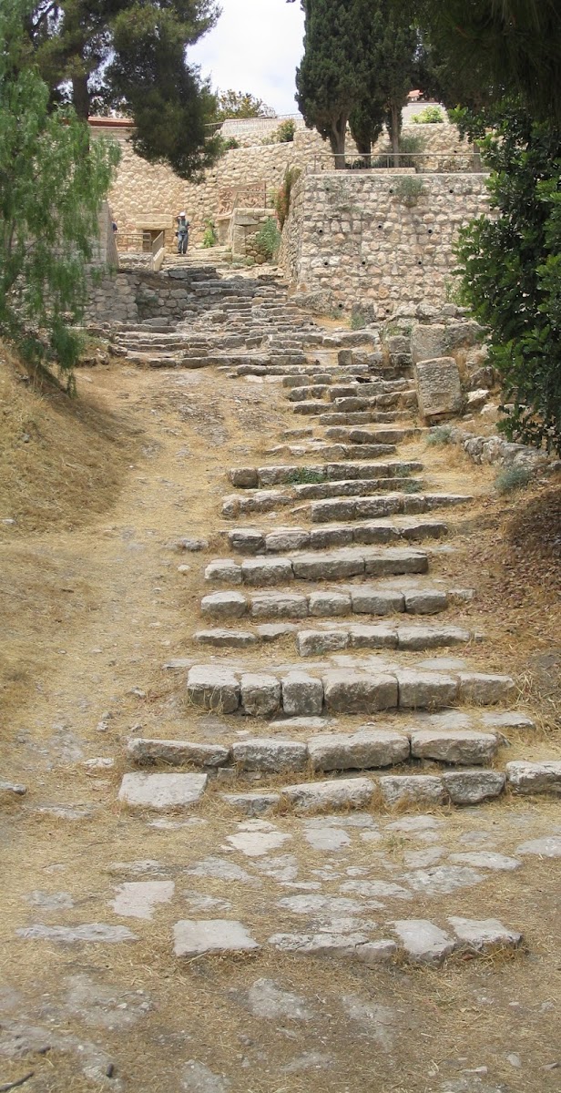 Steps leading up to Gallicantu from Kidron Valley