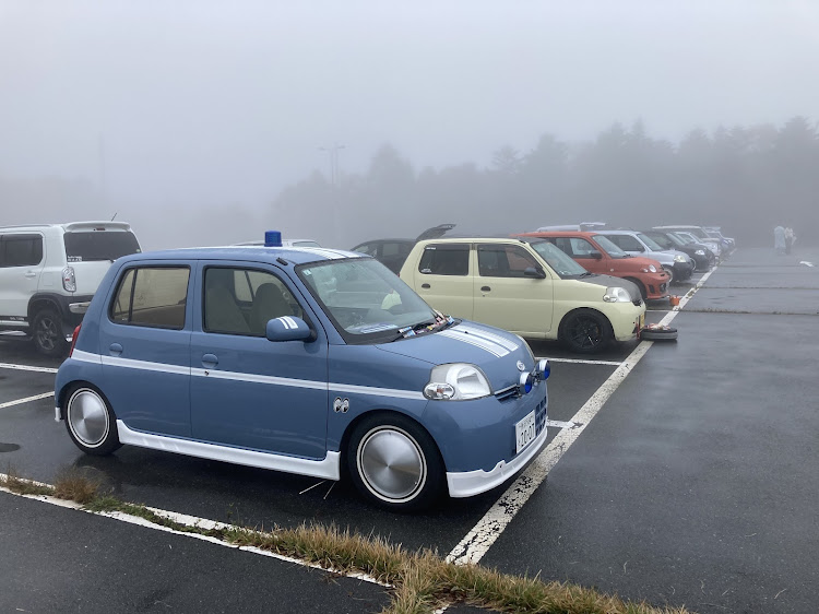 エッセの軽オーナーズミーティング・ESSE・水ヶ塚公園駐車場・濃霧・さぶかったに関するカスタム事例の投稿画像1枚目
