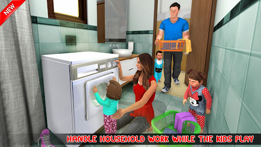 New Mother Baby Triplets Family Simulator