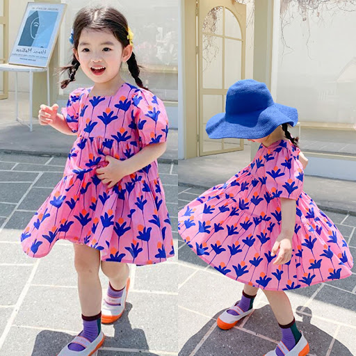 Title 5, Childrens Flower Dress Summer Girl is Lovely. ...