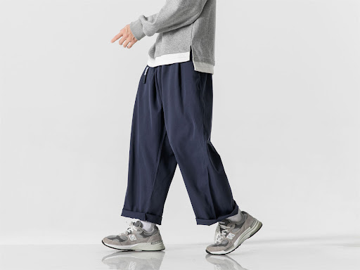 Title 20, Retro Simple Solid Color Casual Pants