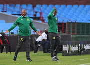 Mamelodi Sundowns co-coaches Manqoba Mngqithi and Rulani Mokwena.