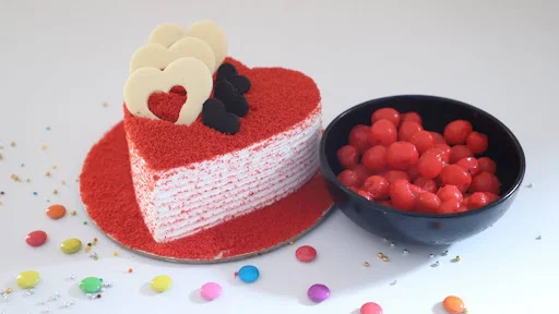 Red Velvet Heart Shape Cake