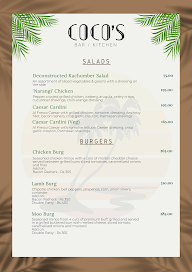 Coco's Bar & Kitchen menu 7