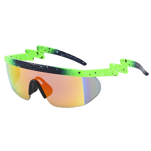 Title 4, One-piece Mens Sunglasses with Lightning Legs,...