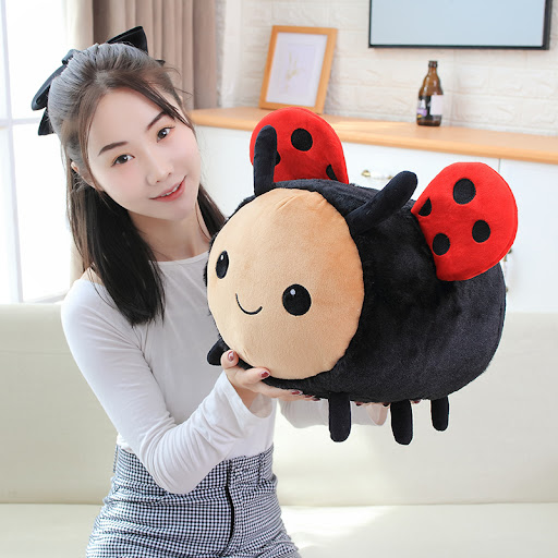 Title 6, Cartoon bee ladybug plush toy, soft and cuddly....