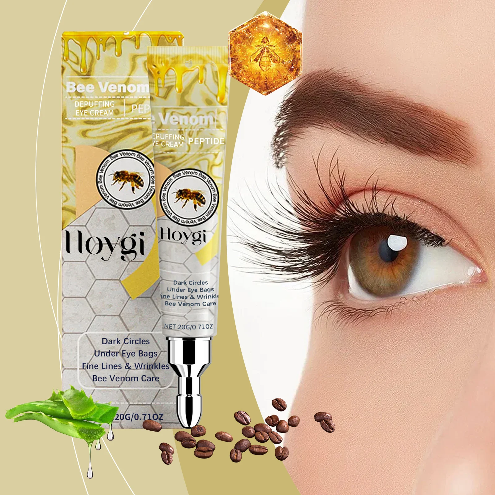 Title 9, Crème yeux et cou hydratante douce Réduit les r...