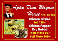 Appu Dum Biryani House menu 1