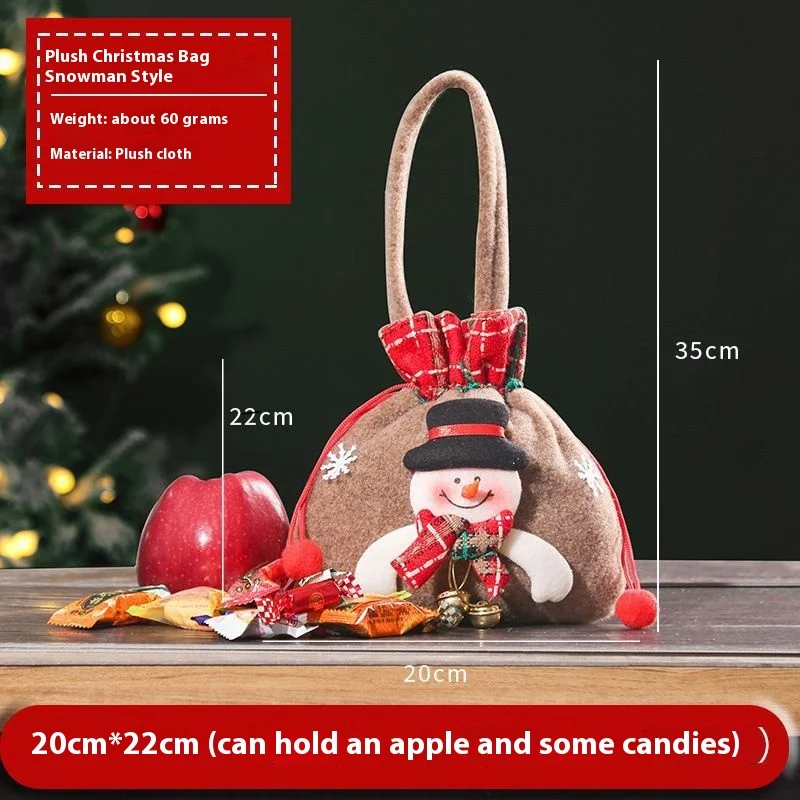 Sac cadeau de Noël pour enfants Sac de bonbons du réveillon de Noël Emballage de bonbons Sac cadeau parfait pour émerveiller les enfants