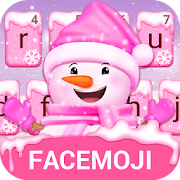 Pink Snow Keyboard Theme  Icon
