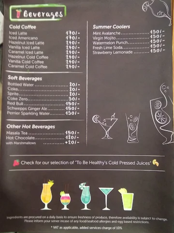 Cafe Culture menu 