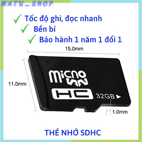 Thẻ Nhớ Micro Sd 64Gb 32Gb 16Gb 4Gb Class 10 Cho Điện Thoại Camera Hành Trình