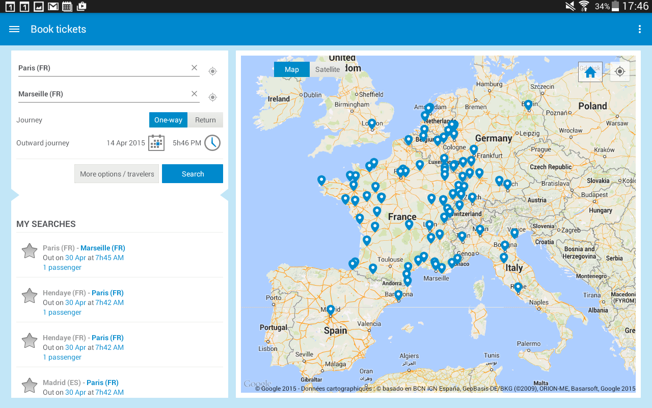 rechercher un voyage sncf