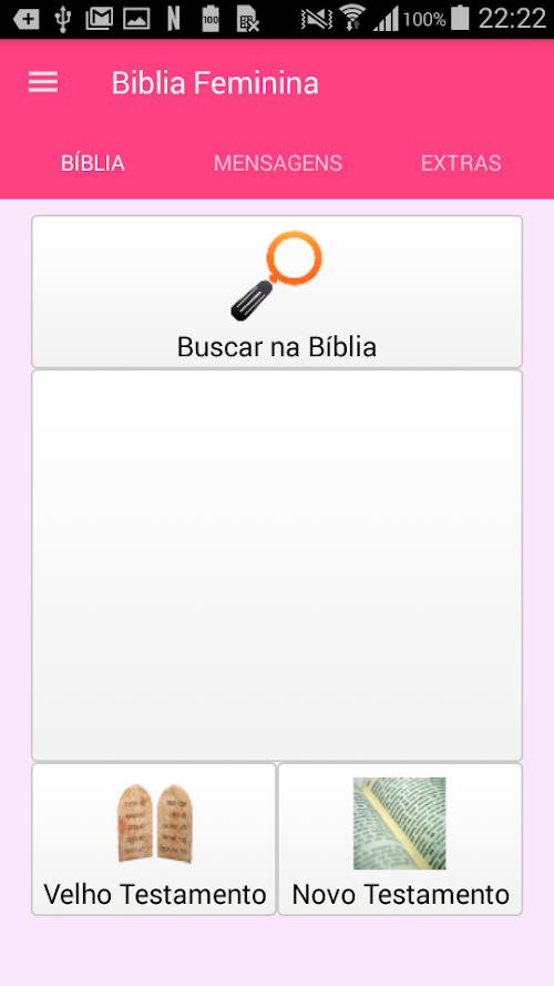 Android application Biblia Feminina screenshort