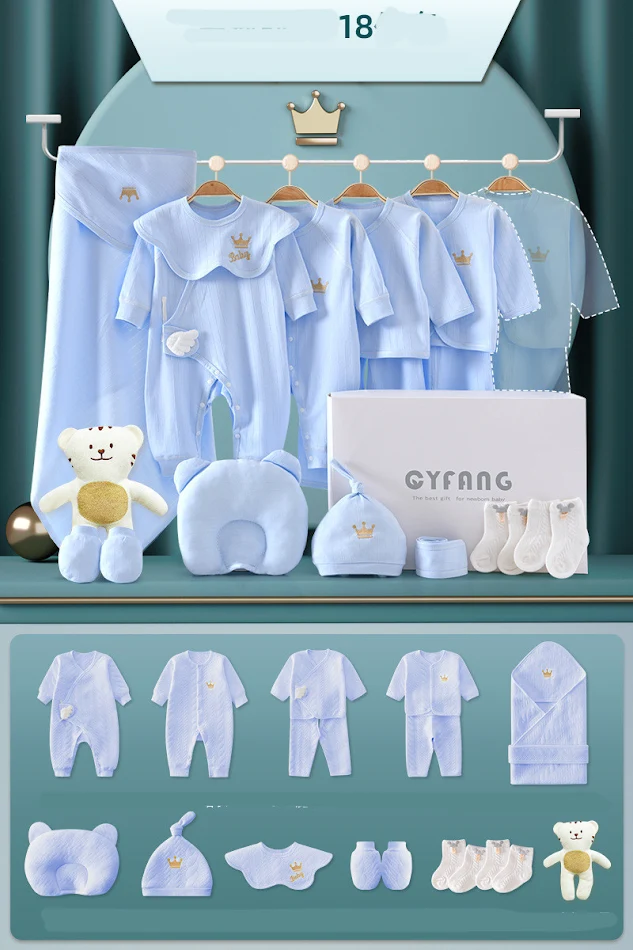 Coffret Cadeau Bébé Ensemble Cadeau Naissance Offrez le meilleur pour bébé avec ce coffret rempli d'essentiels de qualité et de doux souvenirs.