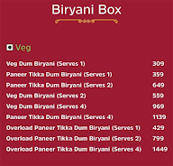 Dum Safar Biryani menu 2