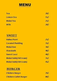 Paani Kum Chai menu 1