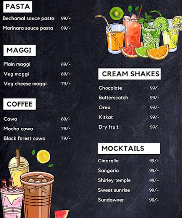 Believer Street menu 