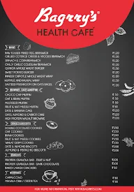 Bagrry's Health Cafe menu 1