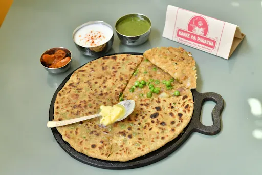 Aloo Mutter Pyaz Paratha