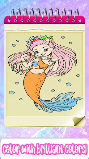 Screenshot Mermaid Coloring Book for Girl