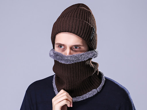 Title 6, Two-piece hat and scarf set to keep you warm an...