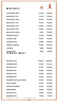 Hotel Samrat menu 1