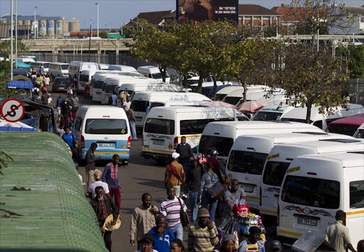 The Brook Street taxi rank in Durban.