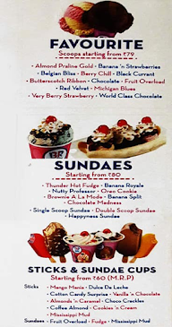 Baskin Robbins menu 2