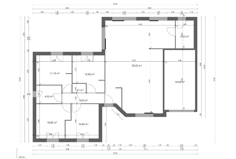  Vente Terrain + Maison - Terrain : 833m² - Maison : 113m² à Domfront-en-Champagne (72240) 