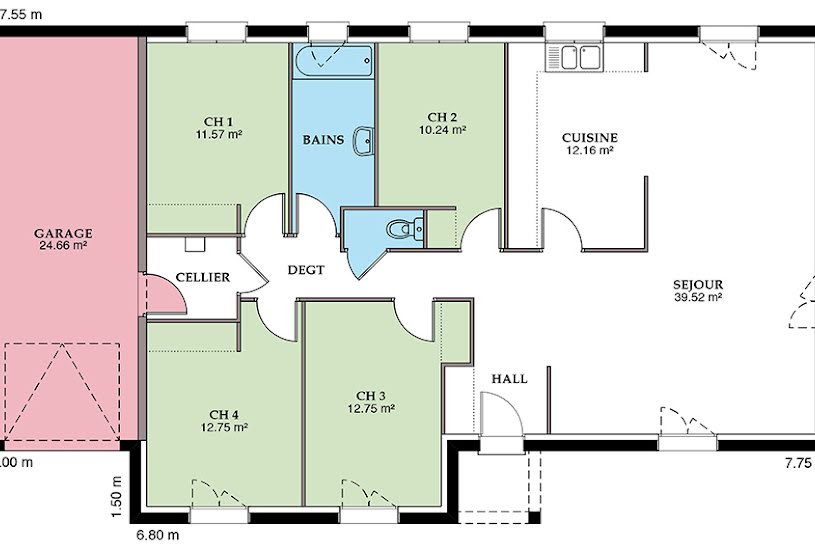  Vente Terrain + Maison - Terrain : 1 370m² - Maison : 109m² à Brassy (58140) 