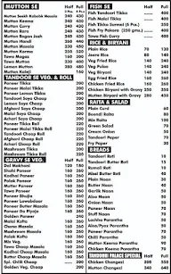 Tandoori Palace menu 4