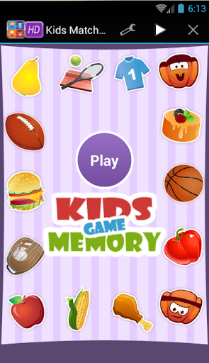 Kids Matching Memory Game