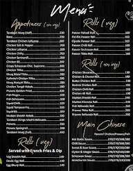 Backlane Bar & Lounge menu 1