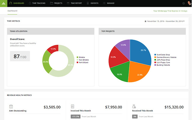 Minterapp Time Tracker