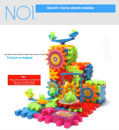 Title 16, 81 Pieces Variety Electric Building Blocks DIY ...