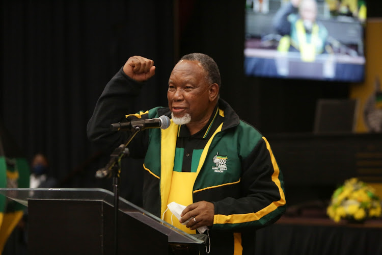 Head of the ANC’s electoral committee Kgalema Motlanthe talks about the councillor selection process at the Alberton Civic Centre during the ANC roll call event where ward councillor candidates took an oath to build communities.