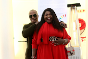 Somizi Mhlong and Gogo Maweni  during the media launch of the Ubungoma Festival.