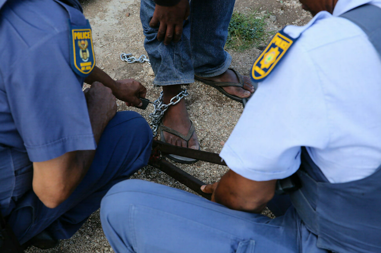 Police free a young man who was chained at St John’s Church in Motherwell, Eastern Cape, because of his alleged drug addiction and violent tendencies.