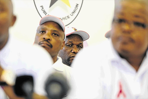 PUBLIC WHAT? The South African Public Service Union will put the interests of workers first, its conveners told a media briefing at Constitution Hill in Braamfontein, Johannesburg, yesterday