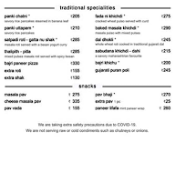 Swati Caterers menu 1