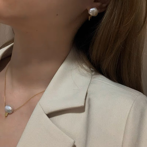 Title 3, Natural Freshwater Pearl Cloud Baroque Clavicle...
