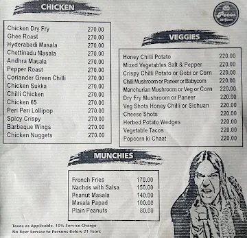 Pecos menu 